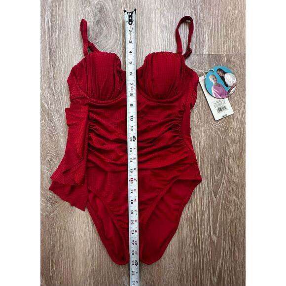 RHODE | One Piece Bathing‎ Suit | Red | NWT | SZ S (4-6) - Picture 2 of 7